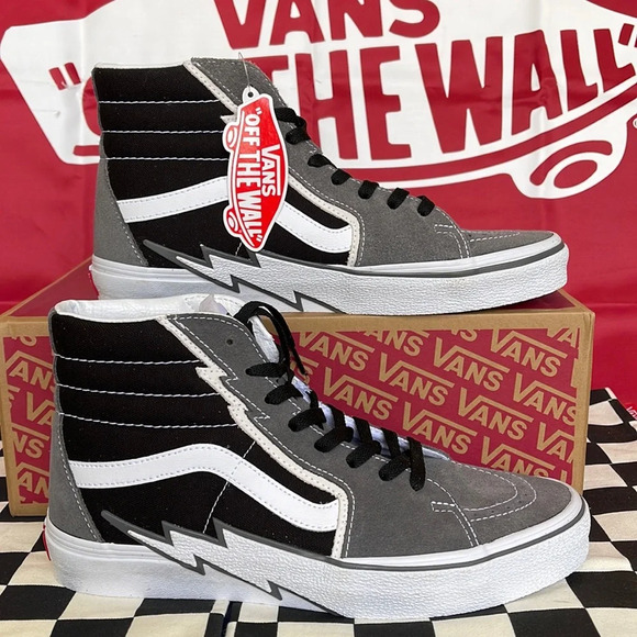 Vans Sk8-Hi Bolt Pewter/Black men’s sneakers